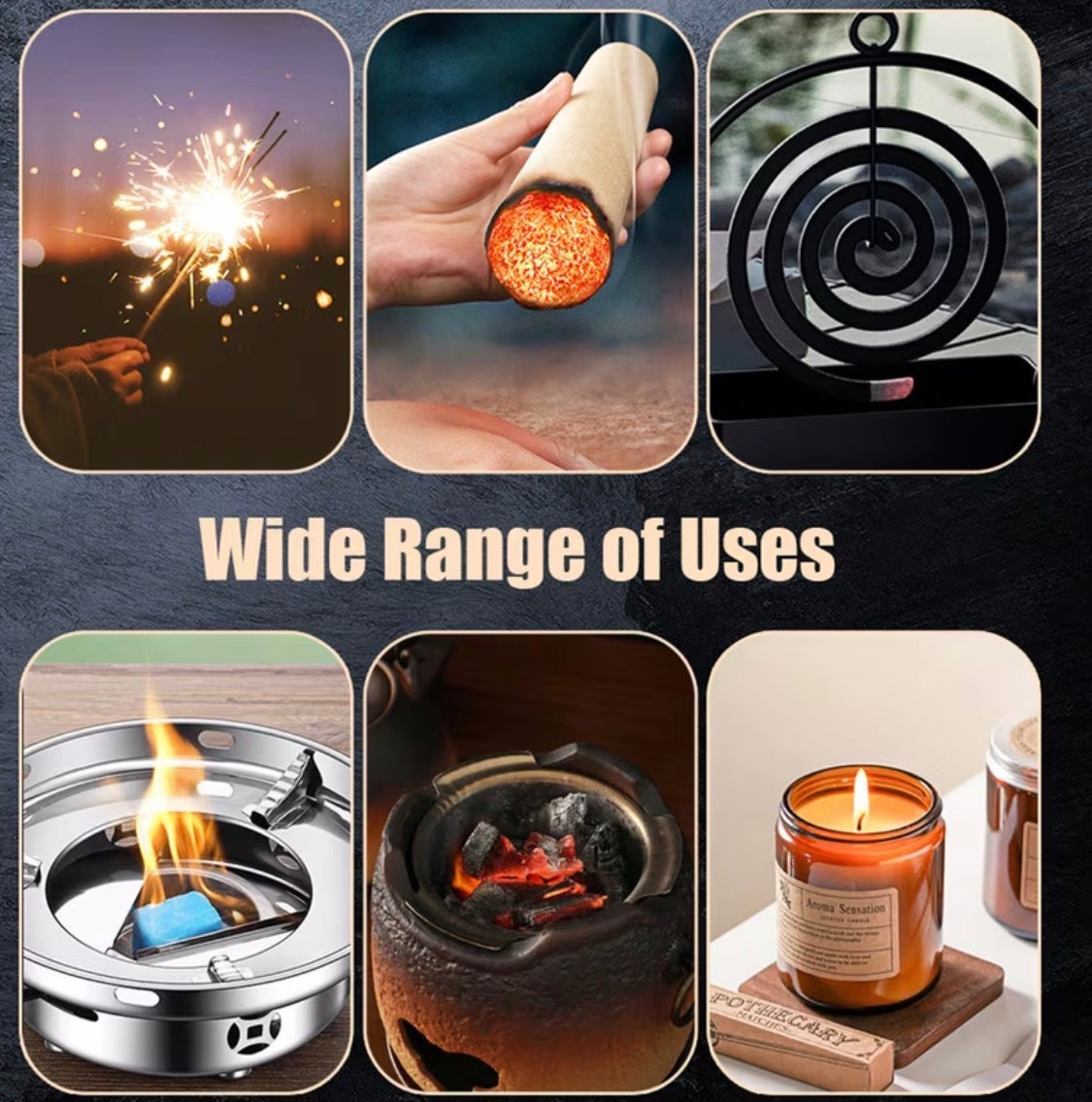 Gun-Shaped Butane Lighter with High-Temperature Ceramic Nozzle, Black Orange